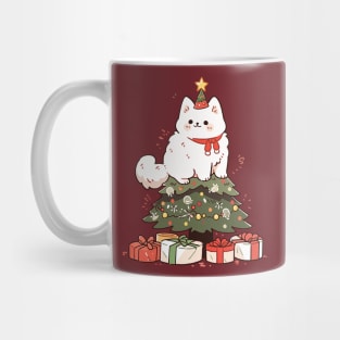 Funny Christmas Tree Cat Mug